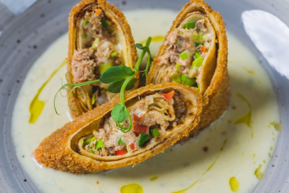 Clatite cu Carne de Rata si Sos Gorgonzola